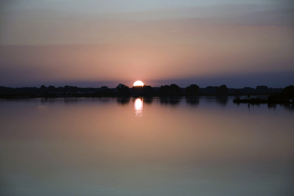 Noch ein Sonnenuntergang in Bayern