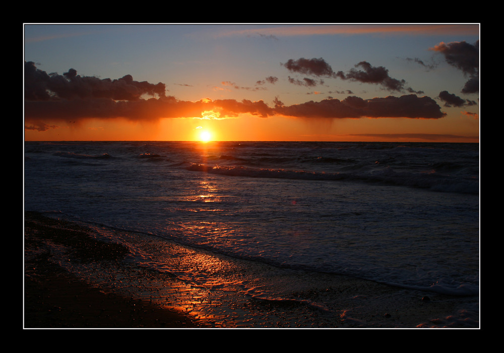 Noch ein Sonnenuntergang in Gammel Skagen