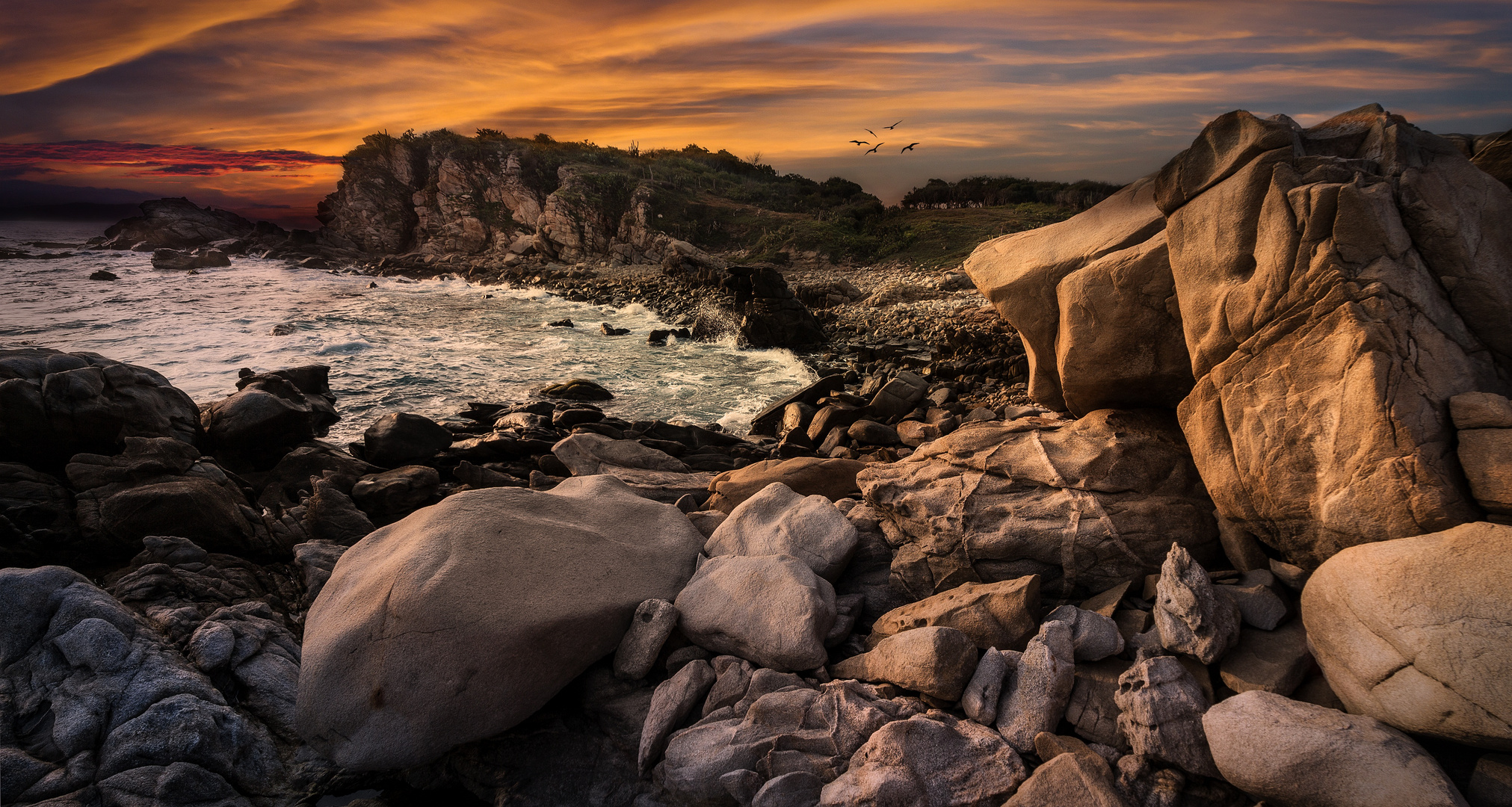 Noch ein Sonnenuntergang in Tahueca