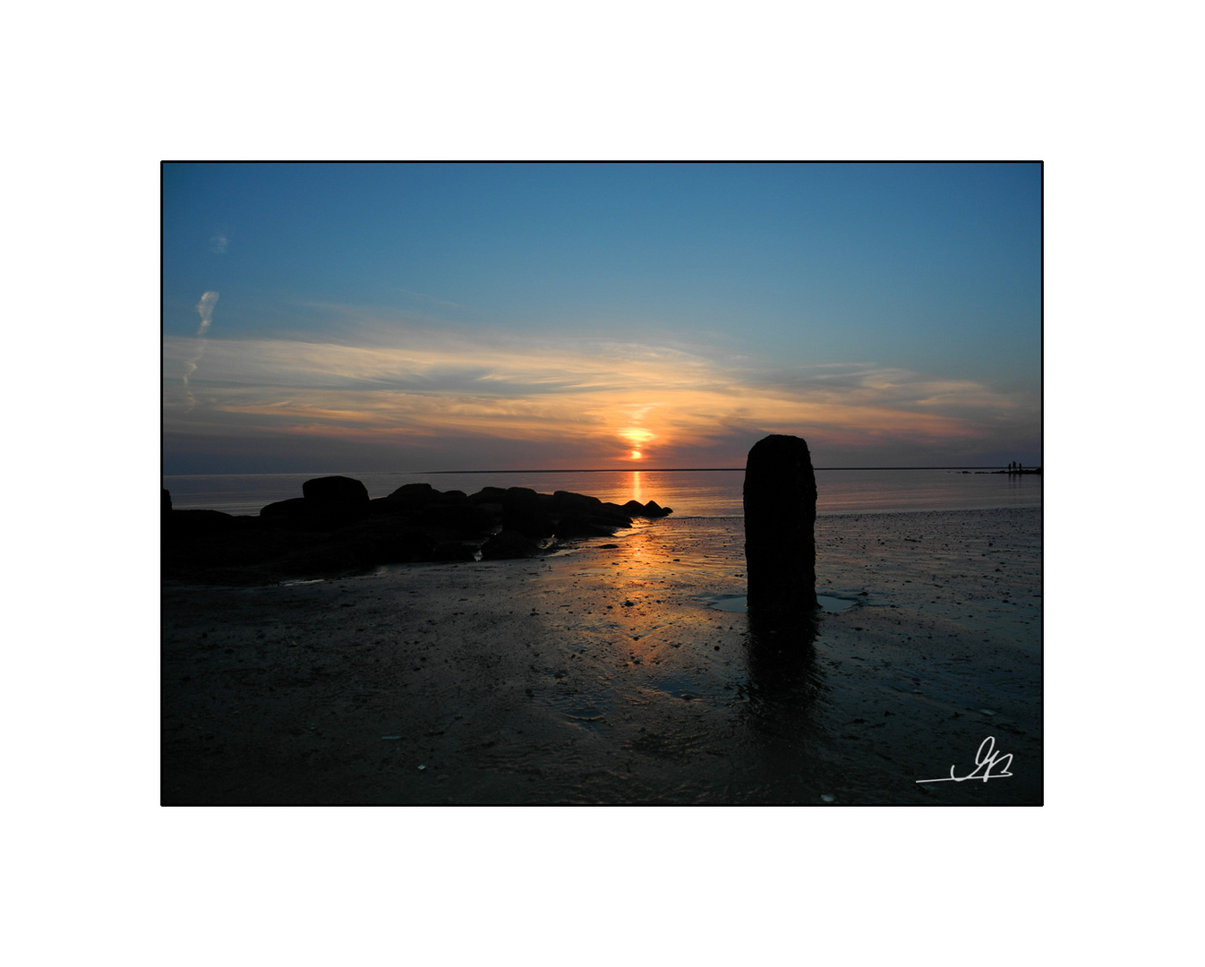 Noch ein Sonnenuntergang vor Borkum