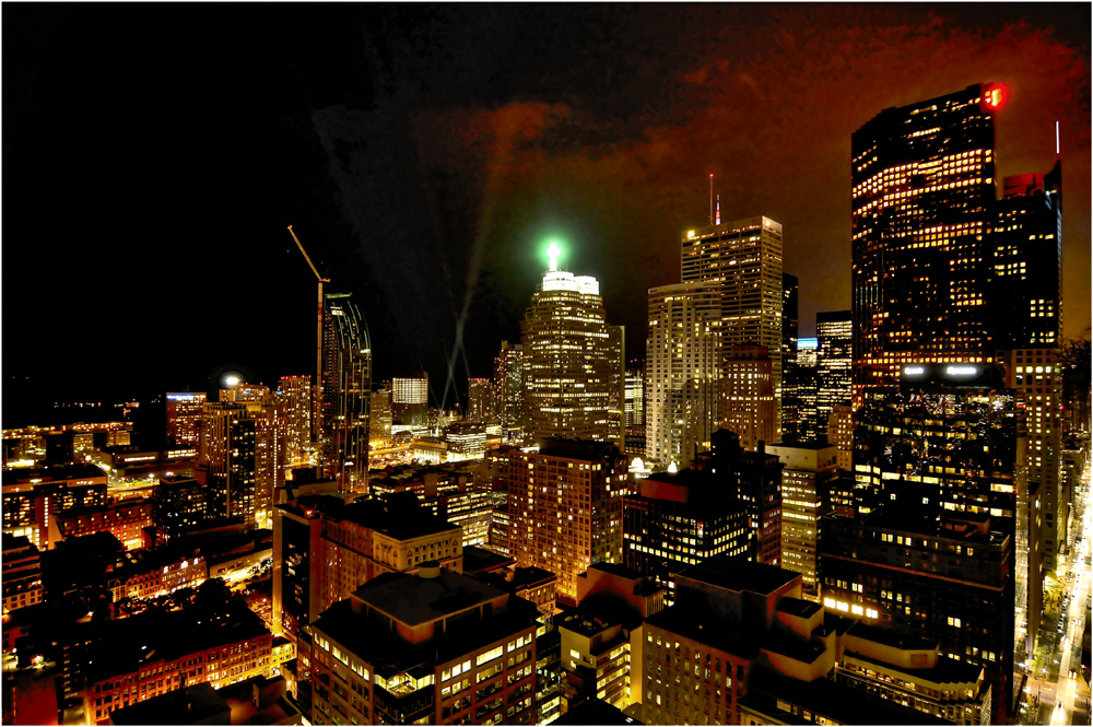 Noch ein Toronto Night Skyline Pano