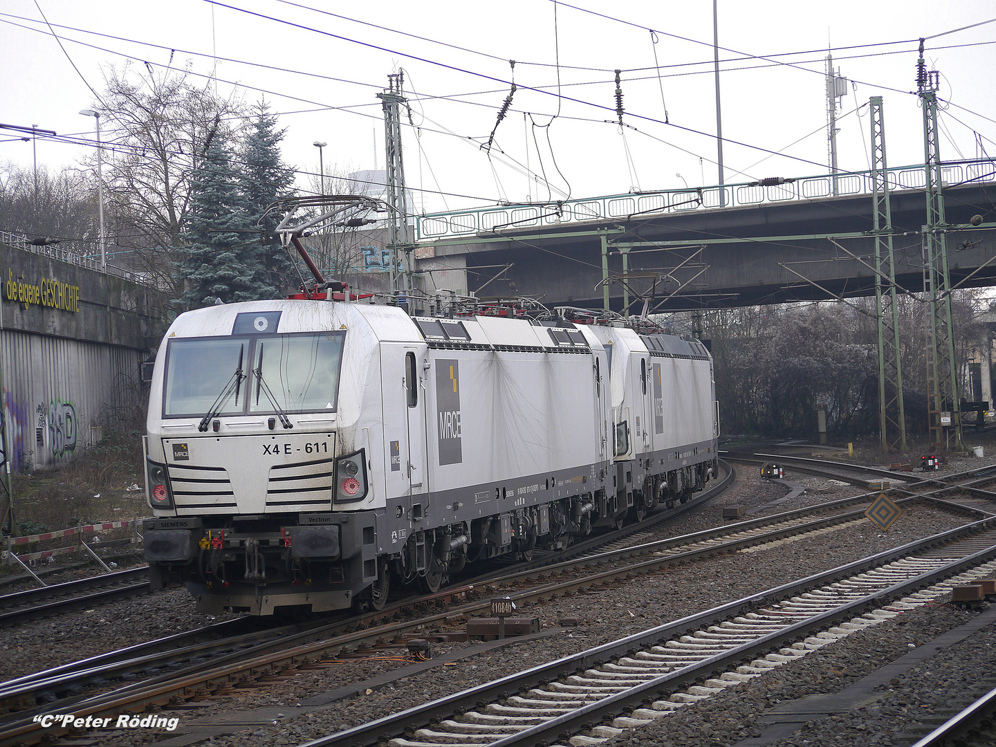 Noch ein VECTRON Doppelpack auf der Fahrt in den Hafen