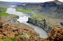 ... noch ein Wasserfall - diesmal der Hafragilsfoss unterhalb des Dettifoss