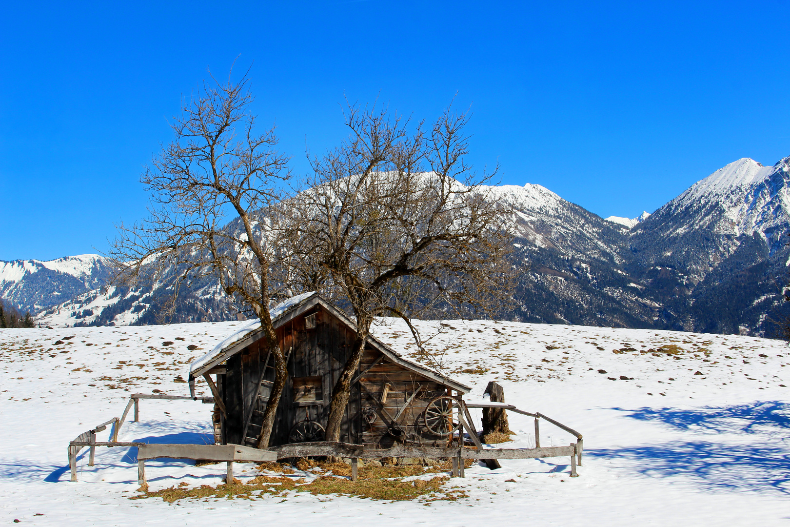 Noch einmal den Schnee geniessen im März