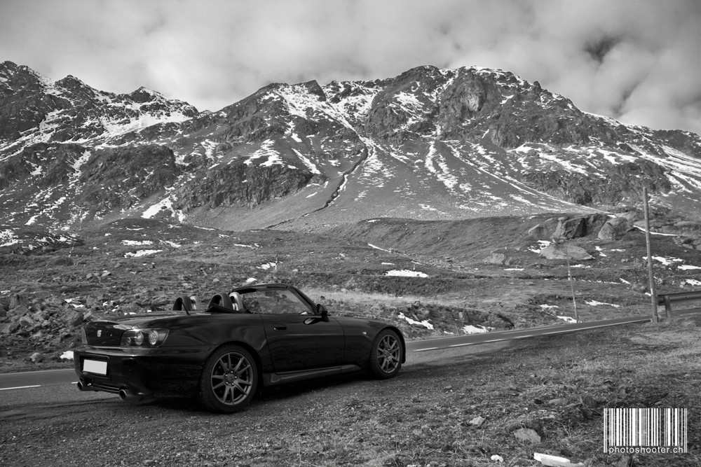 Noch einmal mein S2000 auf dem Flüalapass