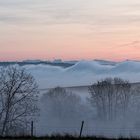 Noch ganz knapp über dem Nebel...