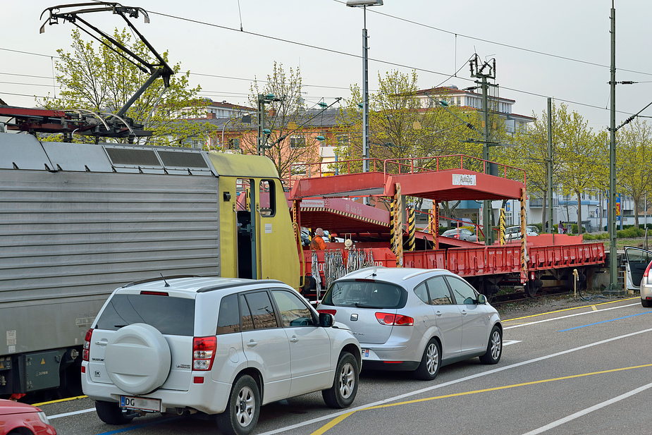 Noch gibt es den Autoreisezug in Lörrach 3.