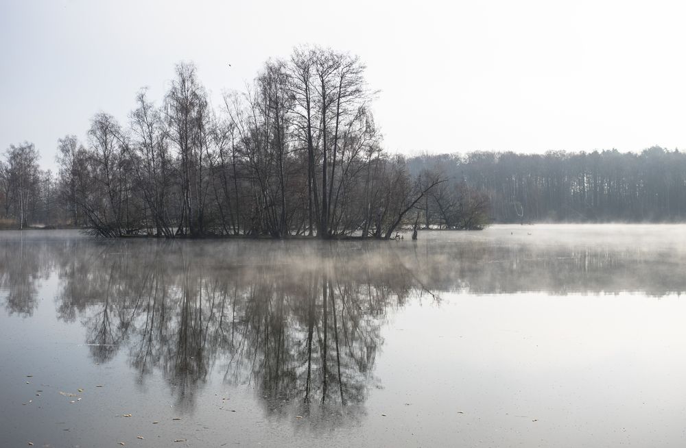 noch in Nebel gehüllt