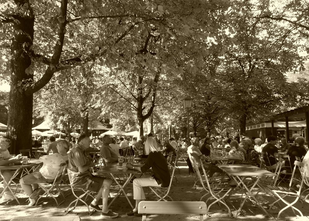 Noch ist Biergarten-Wetter....