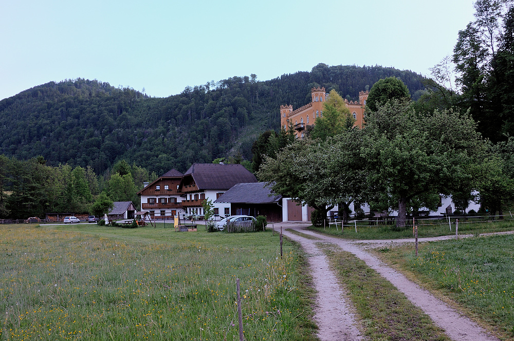 Noch ist Ruhe auf Schlossmayrhof im Salzkammergut