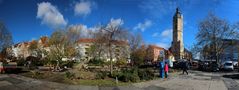 Noch kann man parken auf diesem Platz in Jena