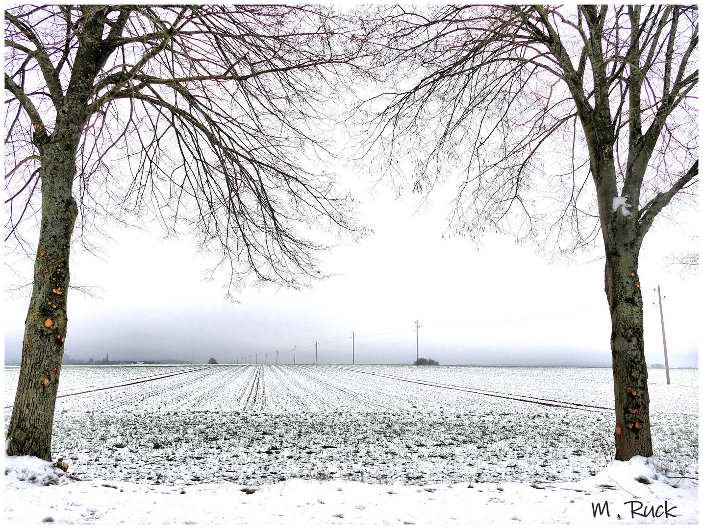 Noch kann man sich an dieser winterlichen Landschaft erfreuen !