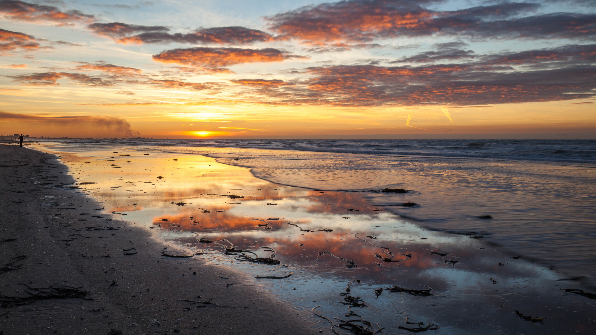 Noch kürzer vor Sonnenuntergang in De Panne