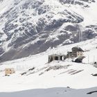 Noch mal ein Blick zurück auf den Bahnhof Ospizia Bernina