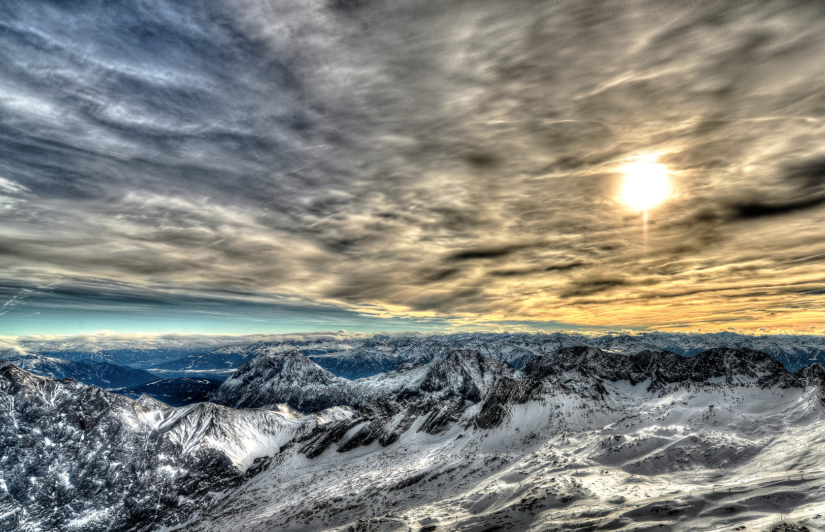 Noch mal von der Zugspitze aus