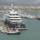 noch ´ne Megayacht im Hafen von Palma de Mallorca