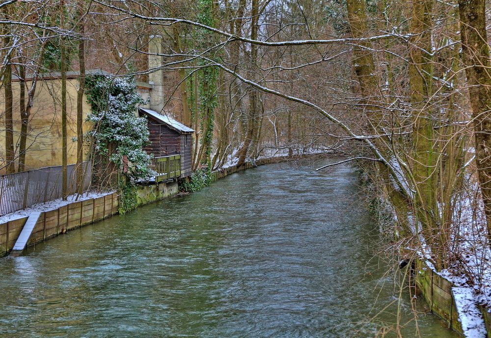 Noch recht bescheiden, der erste Schnee.