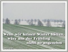 Noch säumt der Frühling (mit Gedicht)