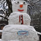 Noch steht er: Der größte Schneemann im Pongau vielleicht sogar in Österreich