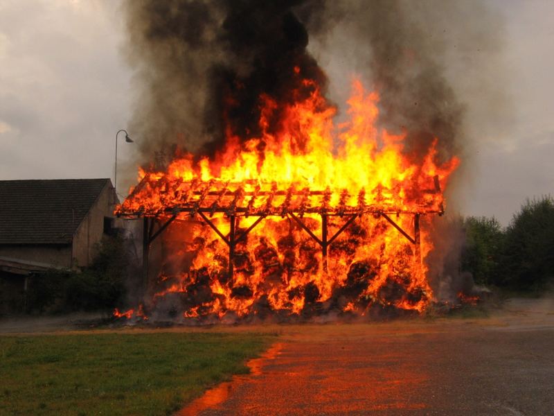 Noch vor der Feuerwehr