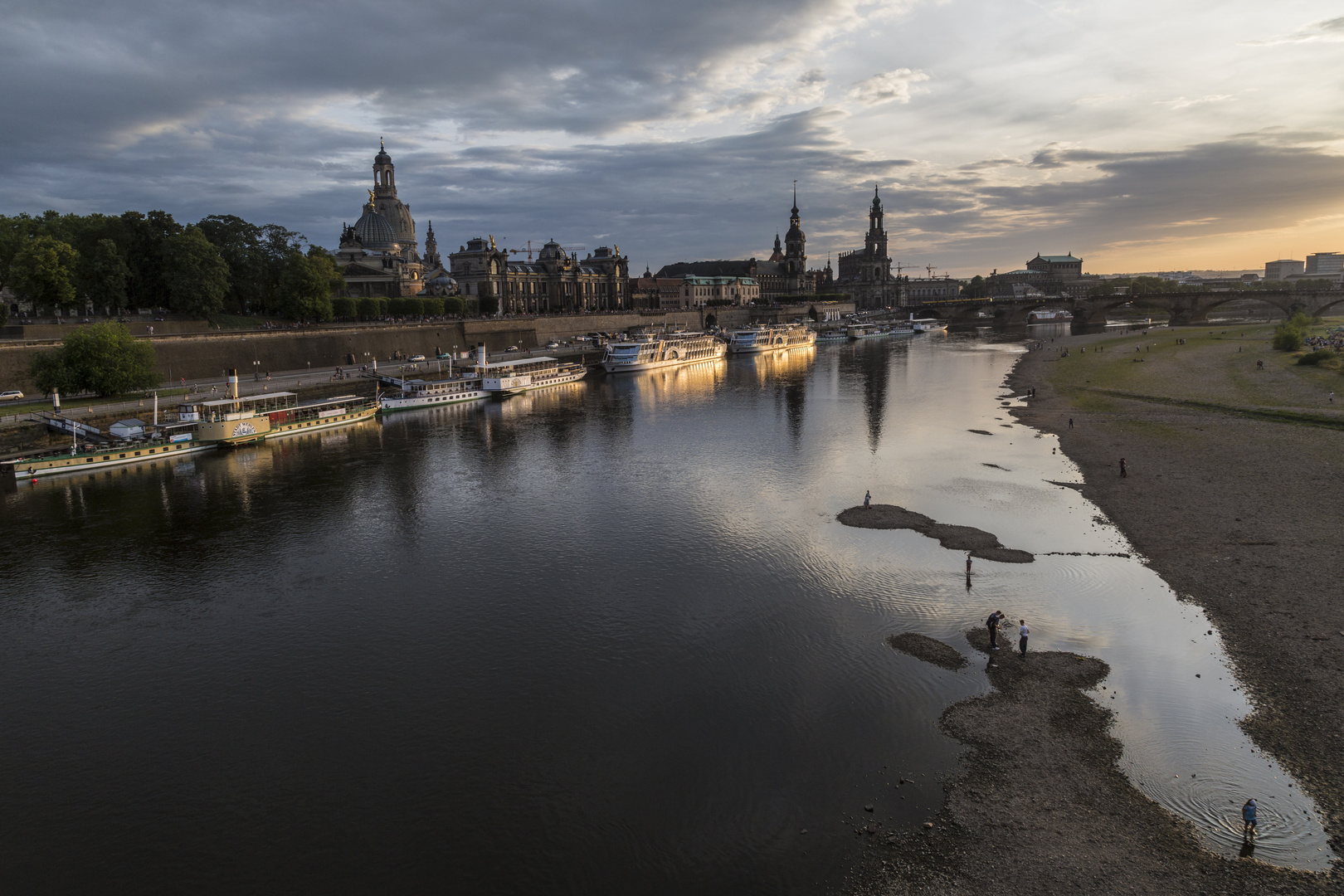 Noch weniger Wasser in der Elbe