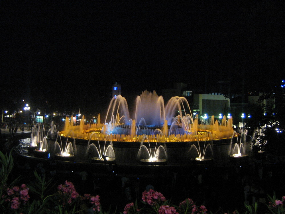 Noche magica en Barcelona