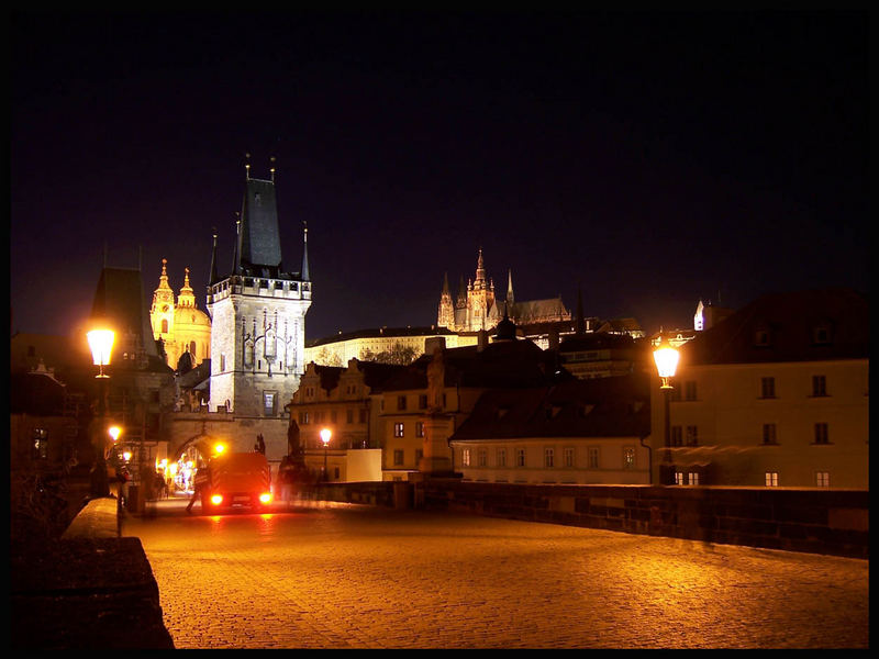 Noche mágica en Praga