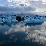 Nochmal abends am Jökulsárlón ...