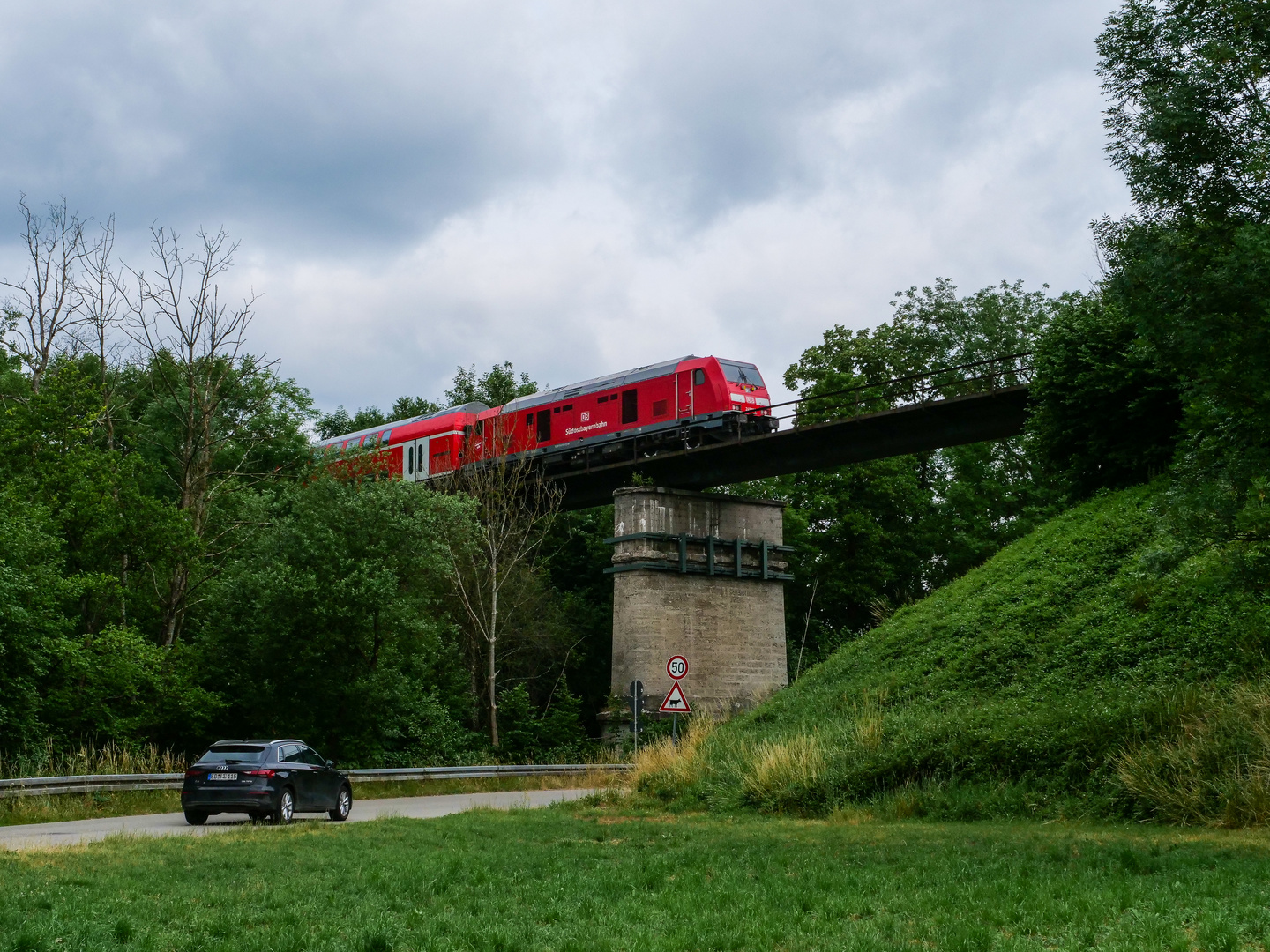 Nochmal der Blick zur Brücke