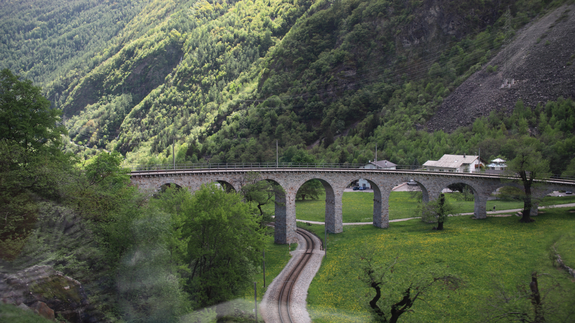 Nochmal der Kreisviadukt in Brusio