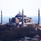 Nochmal die Hagia Sofhia diesmal vom Galata Turm aus mit allen vier Minaretten