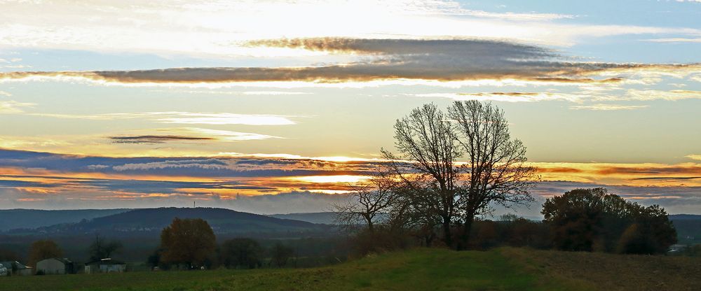 Nochmal phantastischer Himmel vom Meusegaster Ziegenrücken...