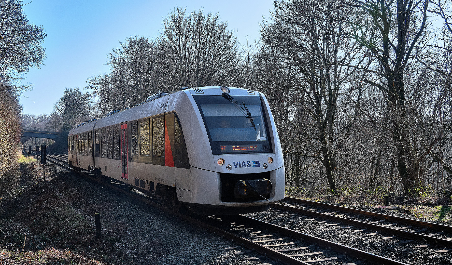 Nochmal S 7 in Remscheid-(Kommt von Güldenwerth,fährt zur Müngstener Brücke )