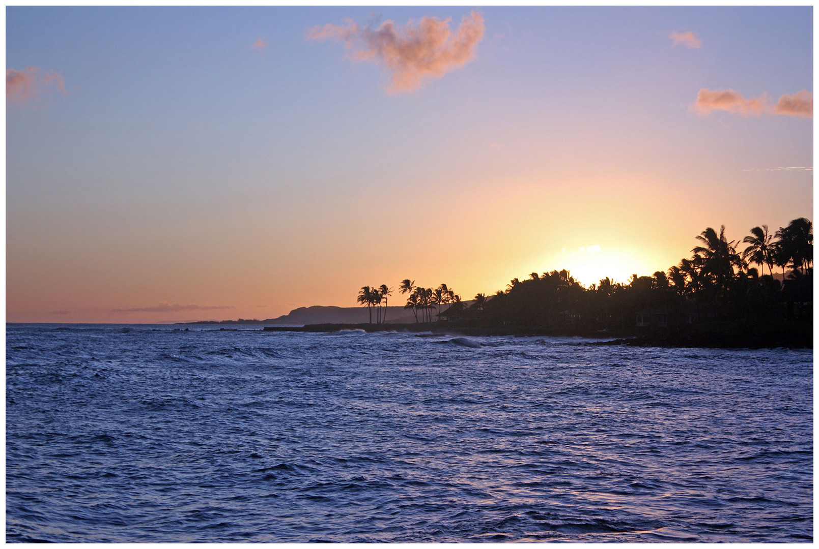 nochmal Sonnenuntergang auf Hawaii