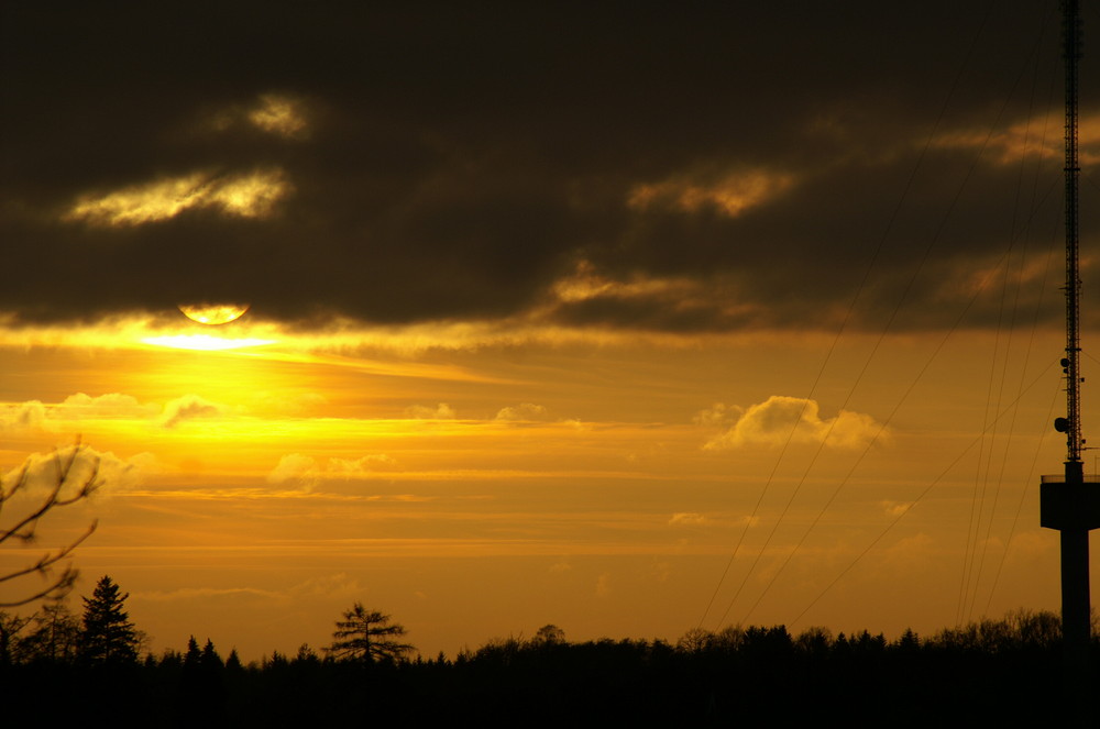 nochmal Waldenburg bei Sonnenuntergang