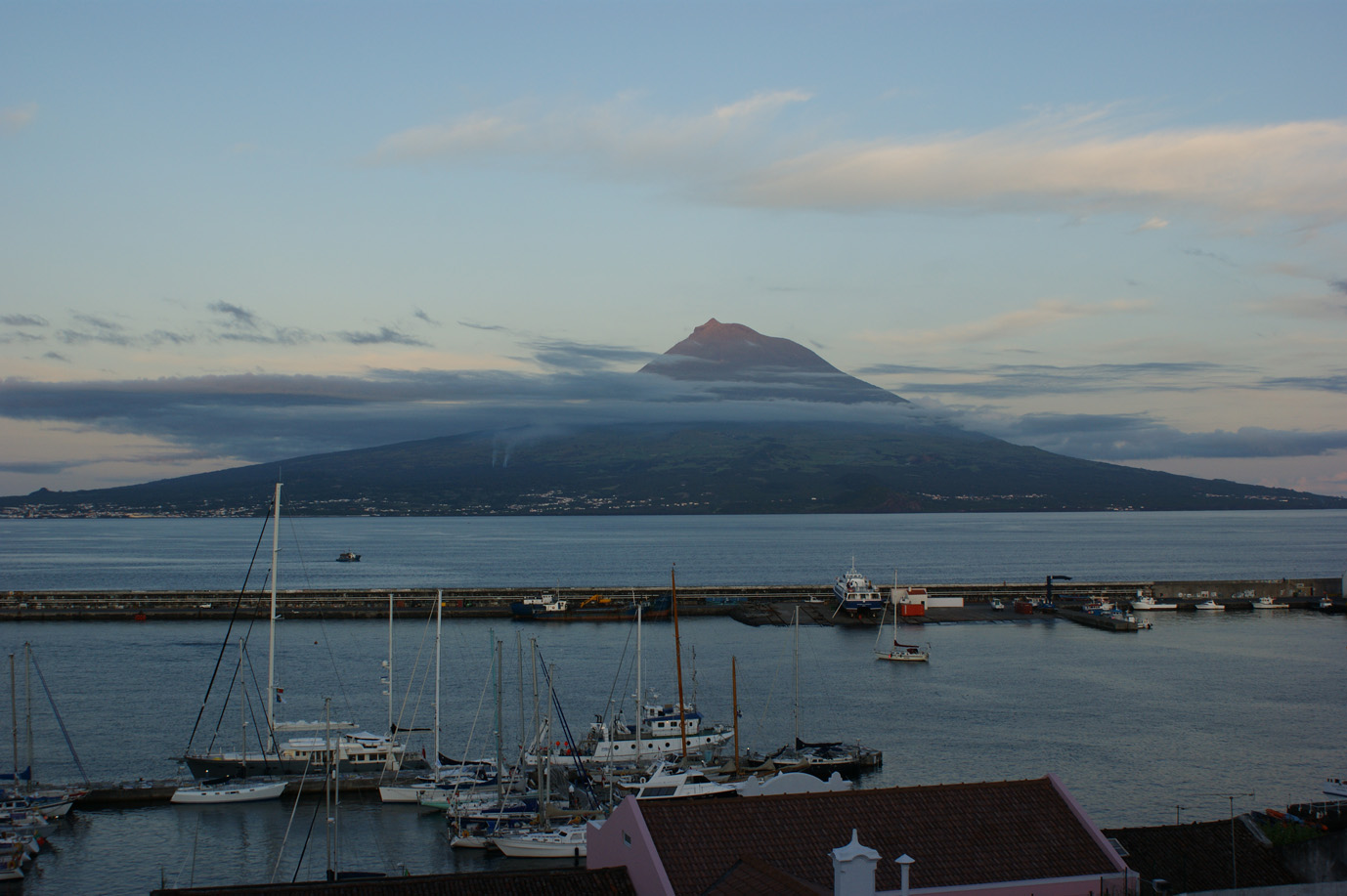 nochmals der Pico Berg beim Sonnenuntergang