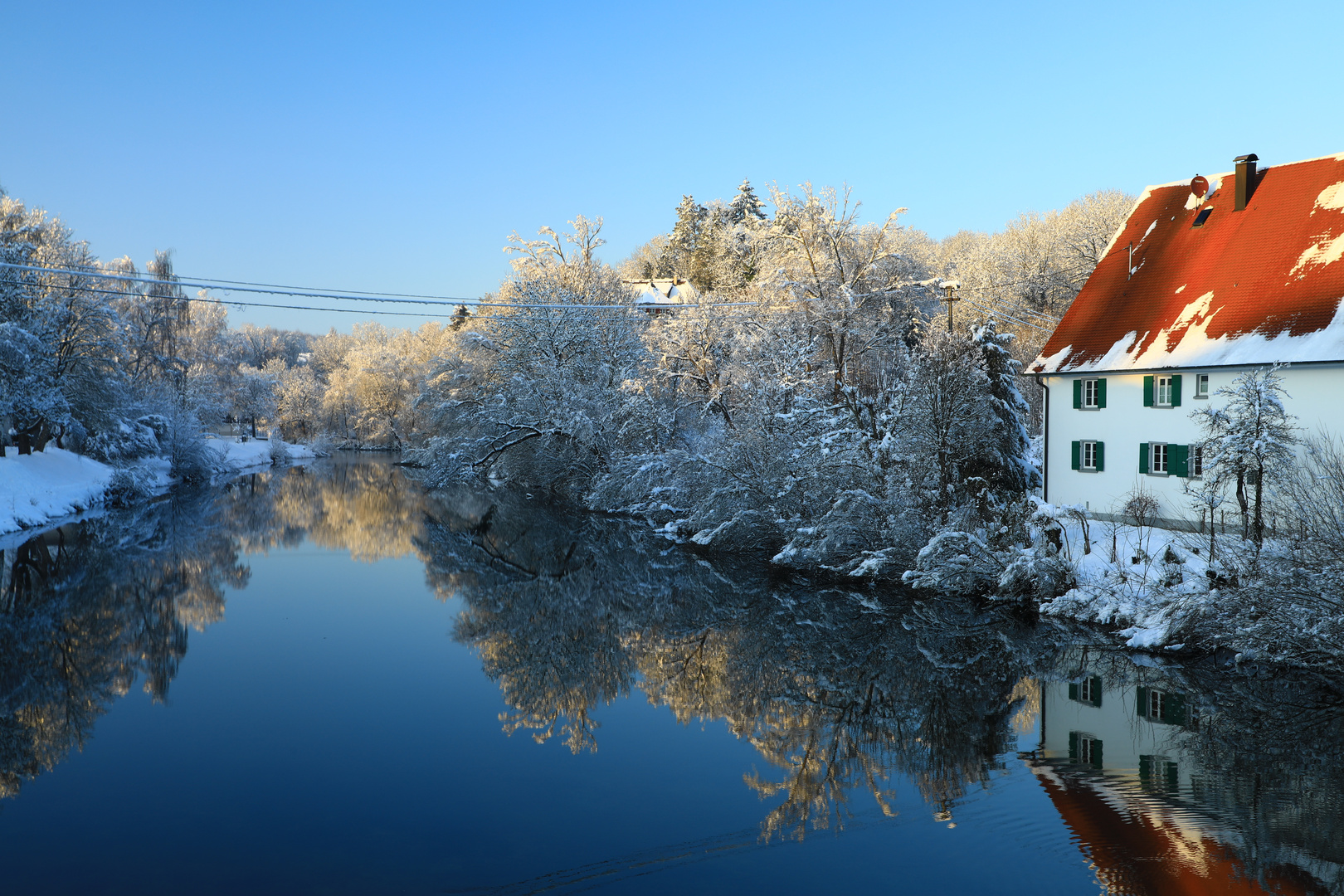 Nochmals die Donau in Scheer