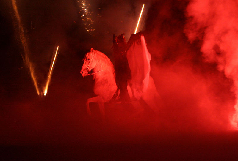 nochmals "Pegasus" bei beginnendem Feuerwerk......