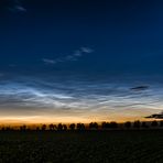 Noctilucent clouds – NLC at night. Leuchtende Nachtwolken – Saison 2019