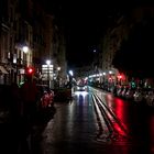 Nocturna de calle Reyes Católicos desde Plaza Nueva. Granada