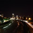 Nocturna del rio Mapocho, Santiago de Chile