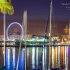 Nocturna desde el puerto de Málaga.