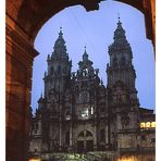 Nocturnal view of Santiago's cathedral (Camino de Santiago, 14)