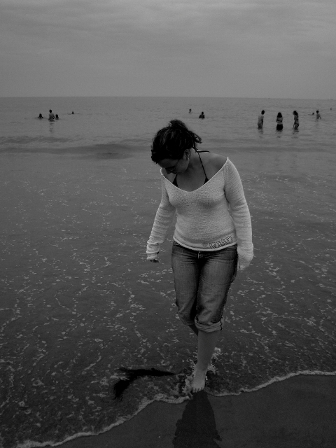 Noémie à la plage