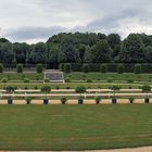 Nördliche untere Ebene des Barockgarten Großsedlitz als Panorama