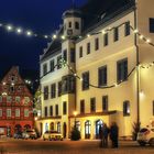 Nördlinger Marktplatz im weihnachtlichen Glanz