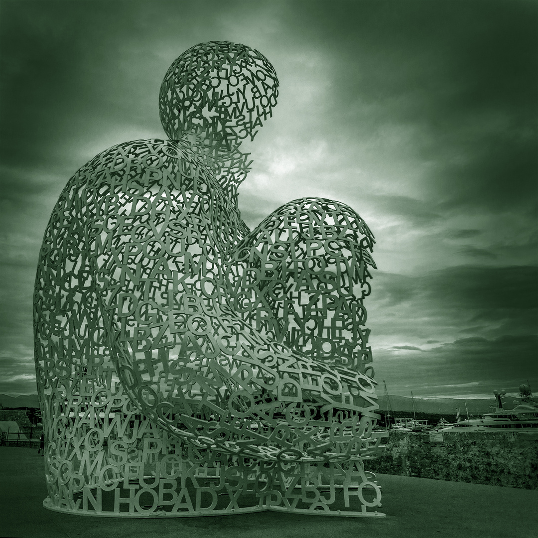 Nomade von Jaume Plensa (Antibes, Frankreich)