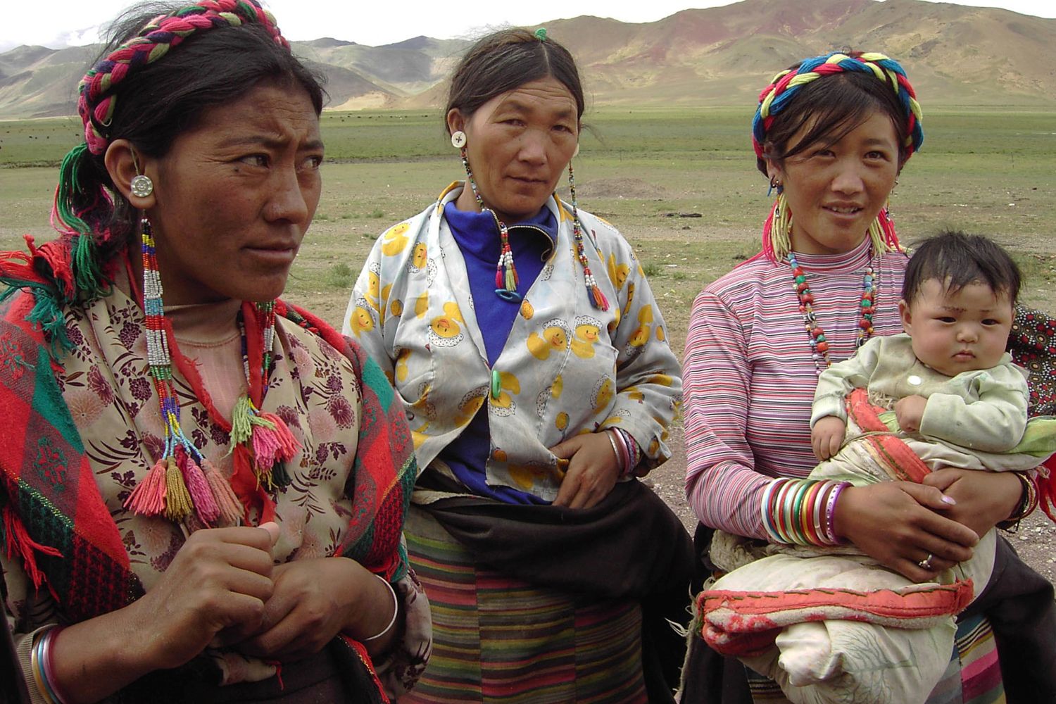 Nomadenfrauen mit Kindern