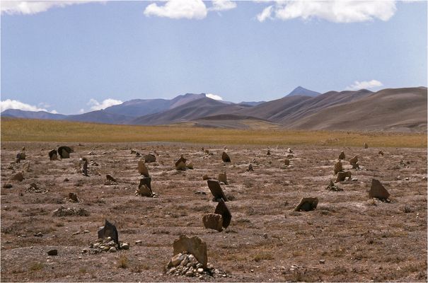 Nomadenfriedhof im afghanischen Hochland - Foto von 1978