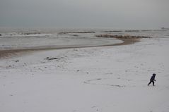 non avevo mai visto la neve sulla spiaggia  *